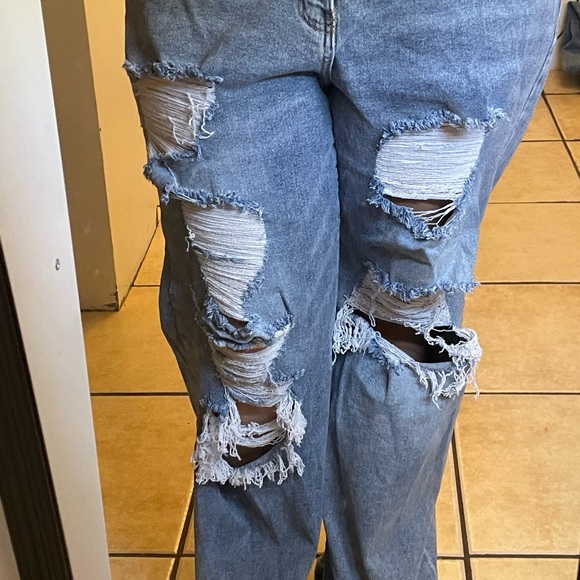 blue baggy jeans from rue21 rize:20 - Picture 3 of 4